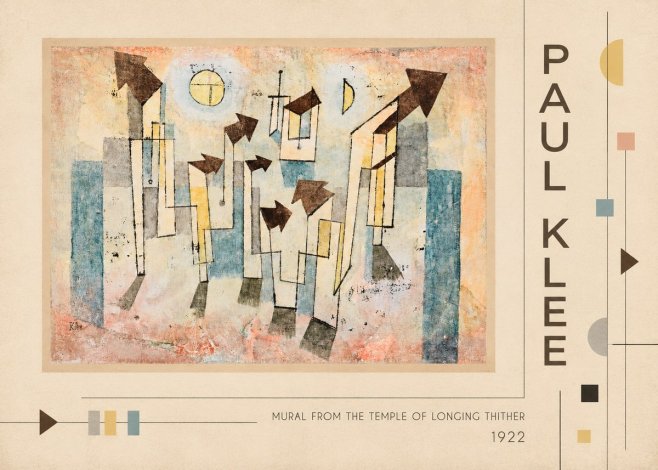 Paul Klee Mural from the Temple of Longing Thither No2 - Poszter
