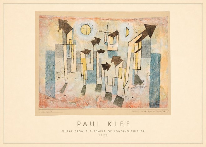 Paul Klee Mural from the Temple of Longing Thither No4 - Poszter