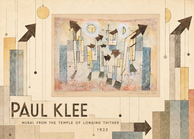 Paul Klee Mural from the Temple of Longing Thither No5 - Poszter