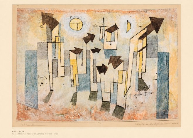 Paul Klee Mural from the Temple of Longing Thither No6 - Poszter