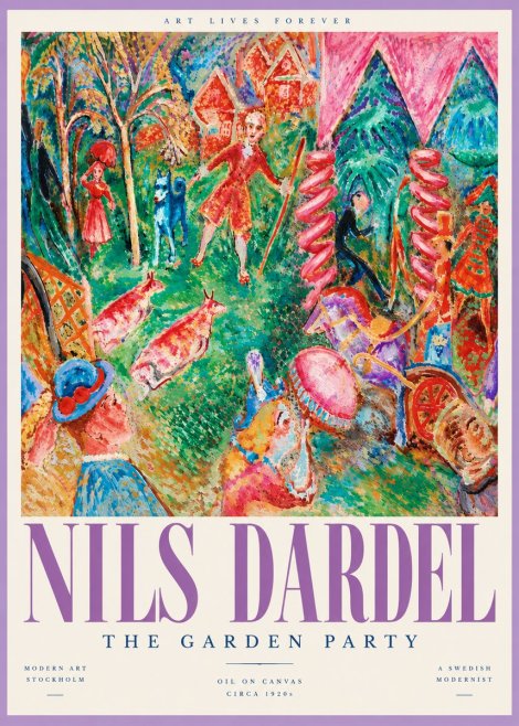 Nils Dardel The Garden Party No6 - Poszter