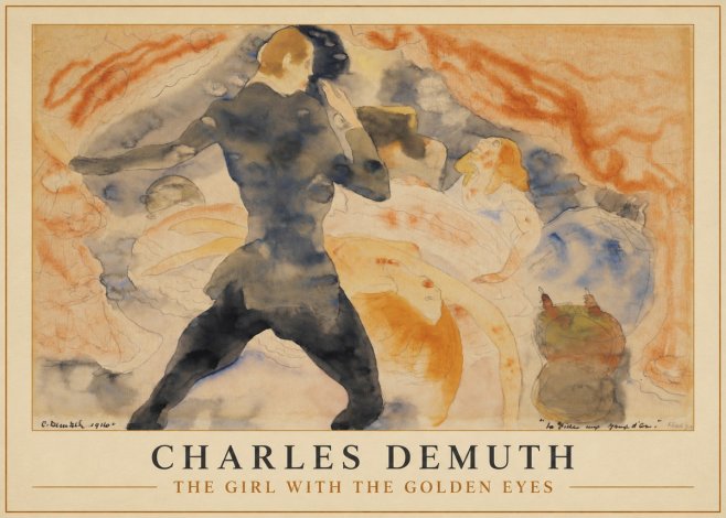 Charles Demuth The Girl with the Golden Eyes No1 - Poszter