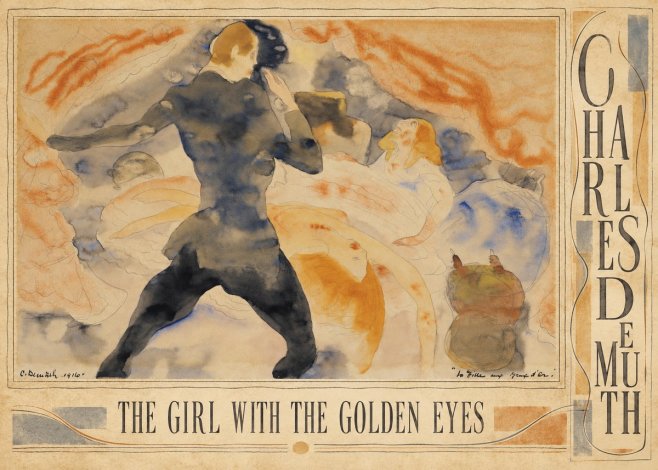 Charles Demuth The Girl with the Golden Eyes No3 - Poszter