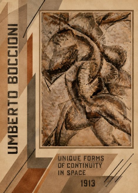 Umberto Boccioni Unique Forms of Continuity in Space No2 - Poszter