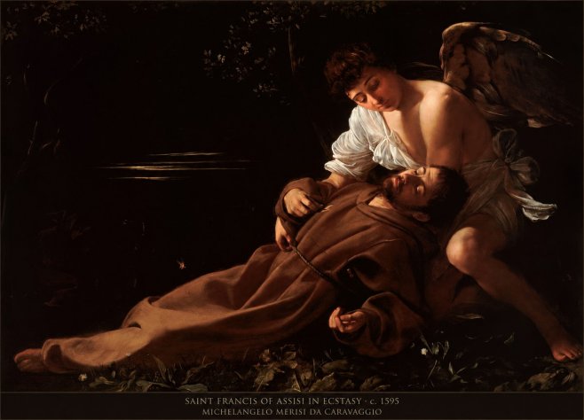 Michelangelo Merisi da Caravaggio Saint Francis of Assisi in Ecstasy No5 - Poszter