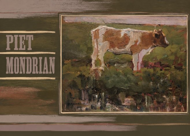 Piet Mondrian Cow No5 - Poszter