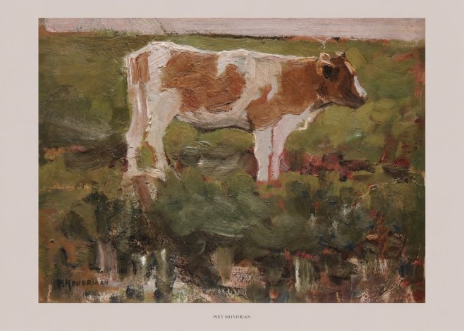 Piet Mondrian Cow No6 - Poszter