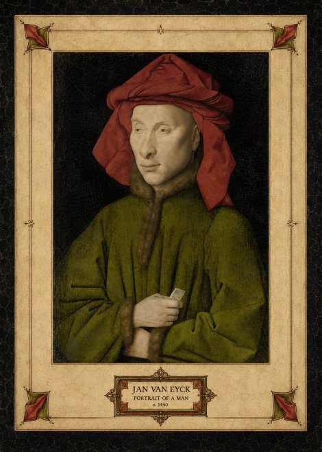 Jan van Eyck Portrait of a Man I No3 - Poszter