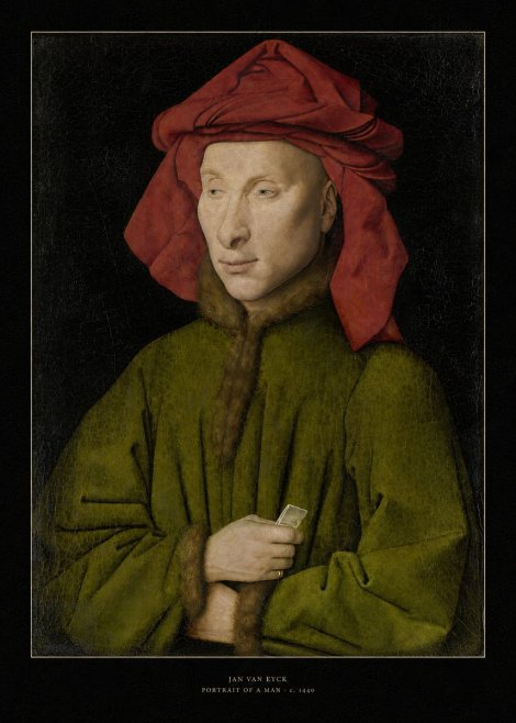 Jan van Eyck Portrait of a Man I No6 - Poszter