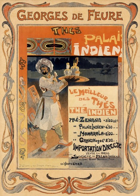 Georges de Feure Thés Palais Indien No1 - Poszter