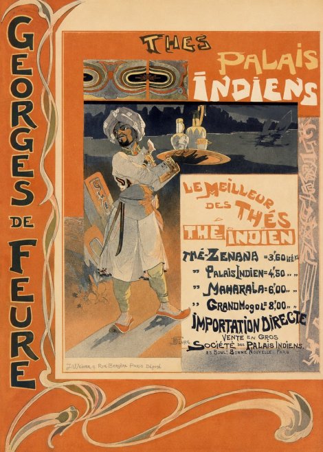 Georges de Feure Thés Palais Indien No2 - Poszter