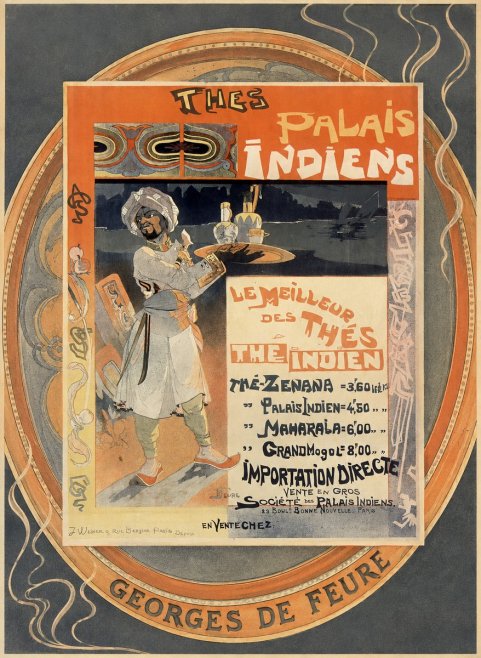 Georges de Feure Thés Palais Indien No5 - Poszter