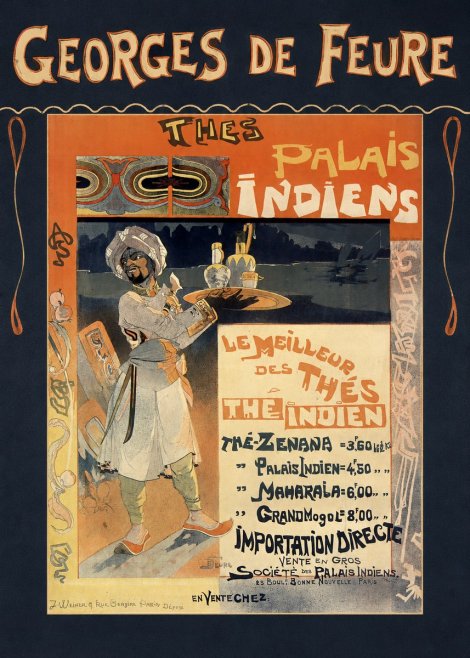 Georges de Feure Thés Palais Indien No6 - Poszter