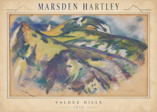 Marsden Hartley Valdez Hills No3 - Poszter