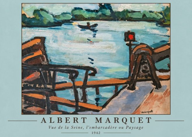 Albert Marquet Vue De La Seine, L'embarcadère Ou Paysage No1 - Poszter
