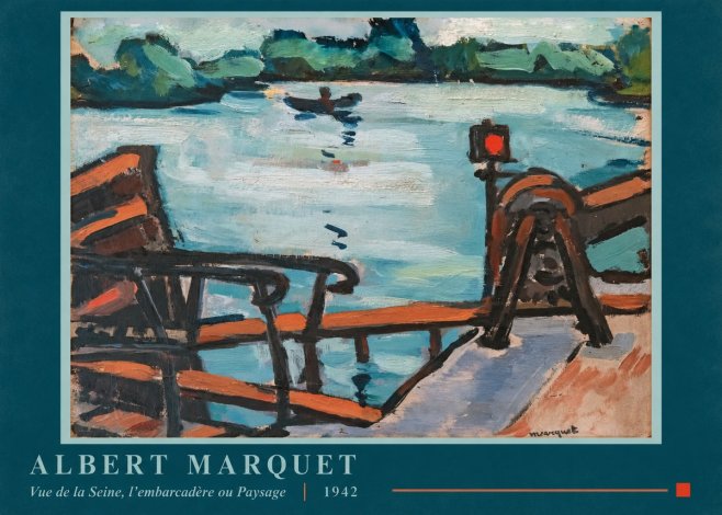Albert Marquet Vue De La Seine, L'embarcadère Ou Paysage No5 - Poszter