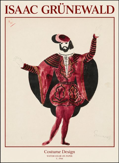 Isaac Grünewald Costume Design II No1 - Poszter