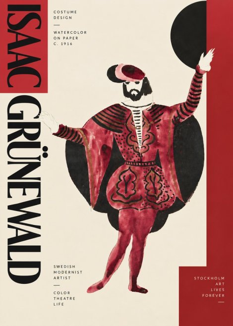 Isaac Grünewald Costume Design II No4 - Poszter