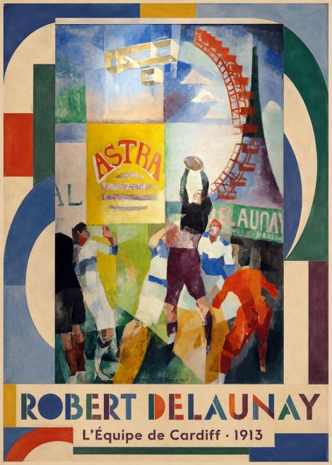 Robert Delaunay L'équipe De Cardiff - 1913 No1 - Poszter