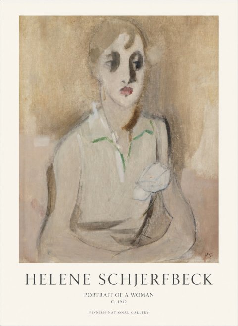 Helene Schjerfbeck Portrait of a Woman I No1 - Poszter