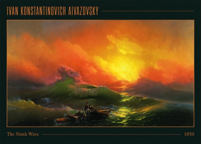 Ivan Konstantinovich Aivazovsky The Ninth Wave I No1 - Poszter