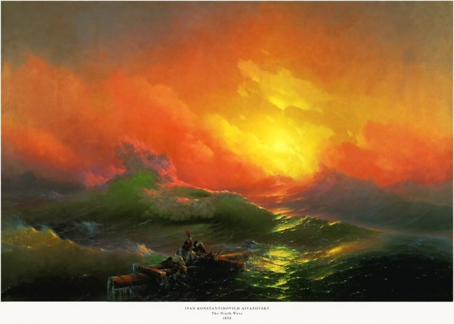 Ivan Konstantinovich Aivazovsky The Ninth Wave I No5 - Poszter