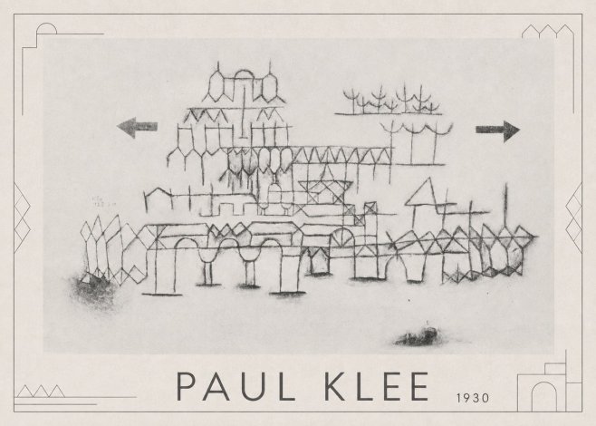 Paul Klee Architektur No1 - Poszter