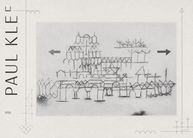 Paul Klee Architektur No3 - Poszter