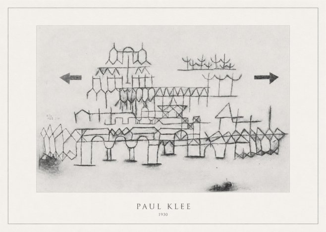 Paul Klee Architektur No4 - Poszter
