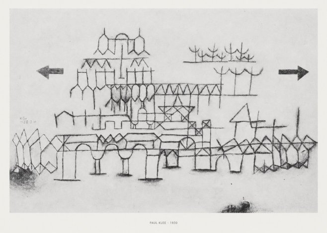 Paul Klee Architektur No5 - Poszter