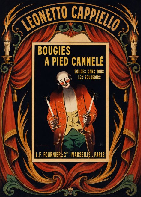 Leonetto Cappiello Bougies a Pied Cannelé No6 - Poszter