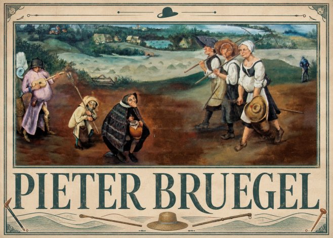 Pieter Bruegel Flemish Peasant Scene No3 - Poszter