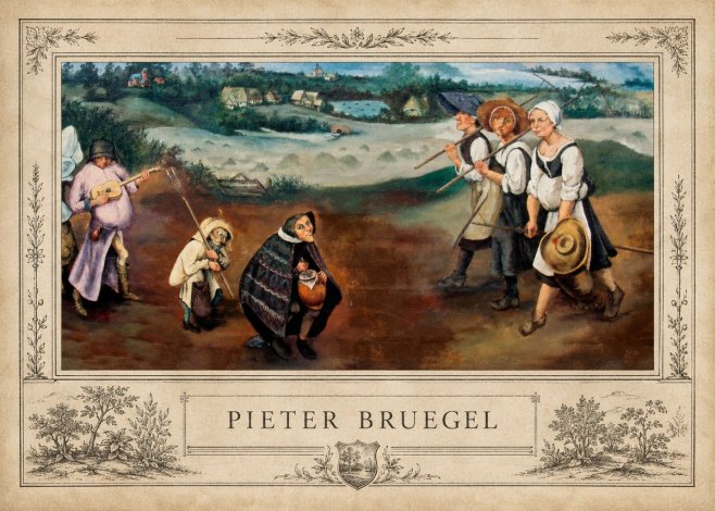 Pieter Bruegel Flemish Peasant Scene No4 - Poszter