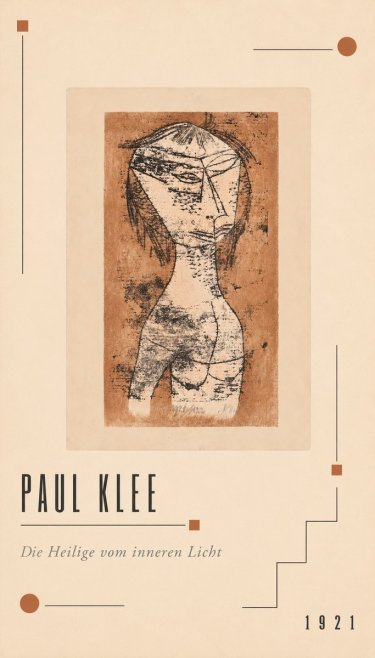 Paul Klee Die Heilige Vom Inneren Licht I No2 - Poszter