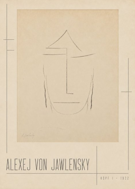 Alexej von Jawlensky Kopf I No2 - Poszter
