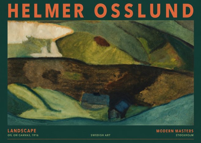 Helmer Osslund Landscape No2 - Poszter