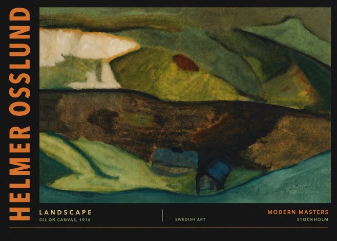 Helmer Osslund Landscape No4 - Poszter