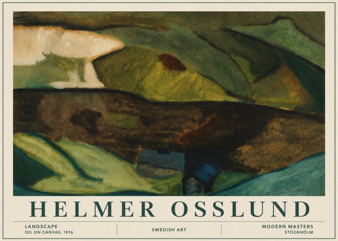 Helmer Osslund Landscape No6 - Poszter