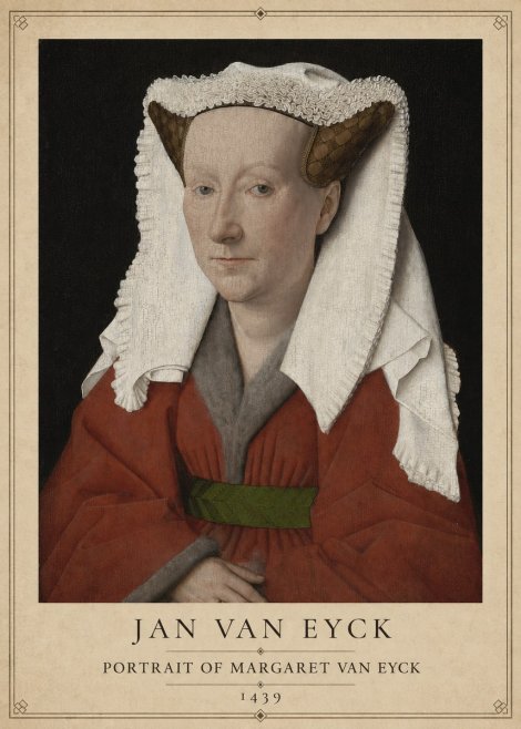 Jan van Eyck Portrait of Margaret Van Eyck I No1 - Poszter