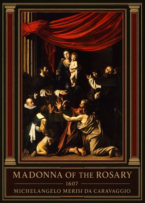 Michelangelo Merisi da Caravaggio Madonna of the Rosary No1 - Poszter