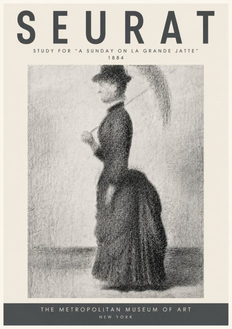Seurat Study for "a Sunday on La Grande Jatte" No5 - Poszter