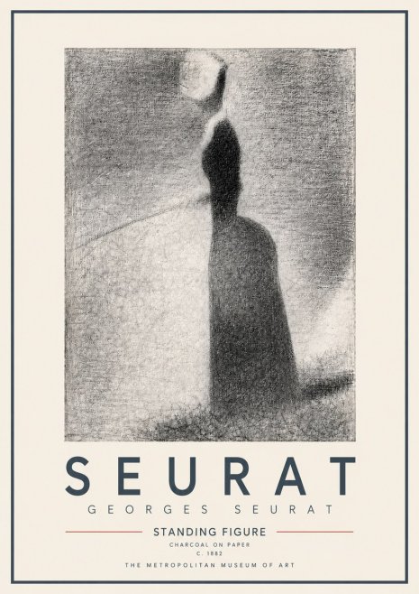 Seurat Standing Figure No4 - Poszter