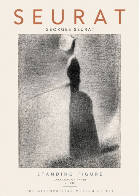 Seurat Standing Figure No6 - Poszter