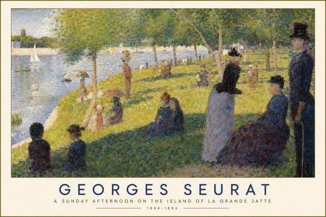 Seurat A Sunday Afternoon on the Island of La Grande Jatte I No2 - Poszter