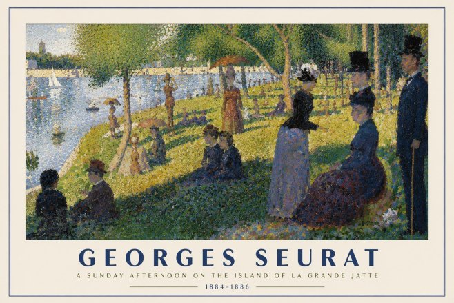 Seurat A Sunday Afternoon on the Island of La Grande Jatte I No5 - Poszter