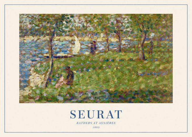 Seurat Bathers at Asnières I No1 - Poszter