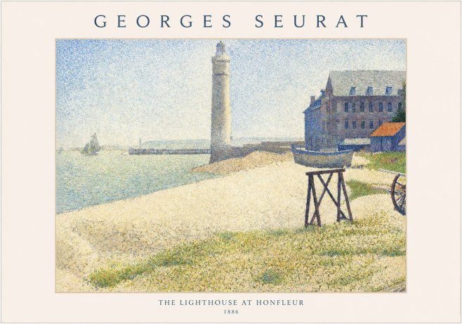 Seurat The Lighthouse at Honfleur No1 - Poszter