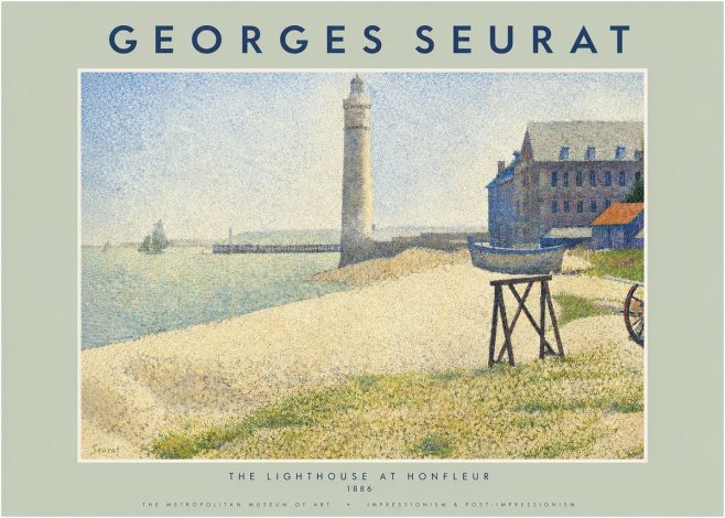 Seurat The Lighthouse at Honfleur No2 - Poszter