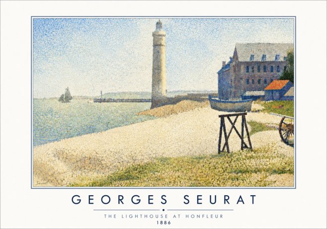 Seurat The Lighthouse at Honfleur No5 - Poszter