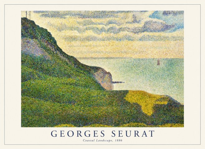 Seurat Coastal Landscape, 1886 No1 - Poszter